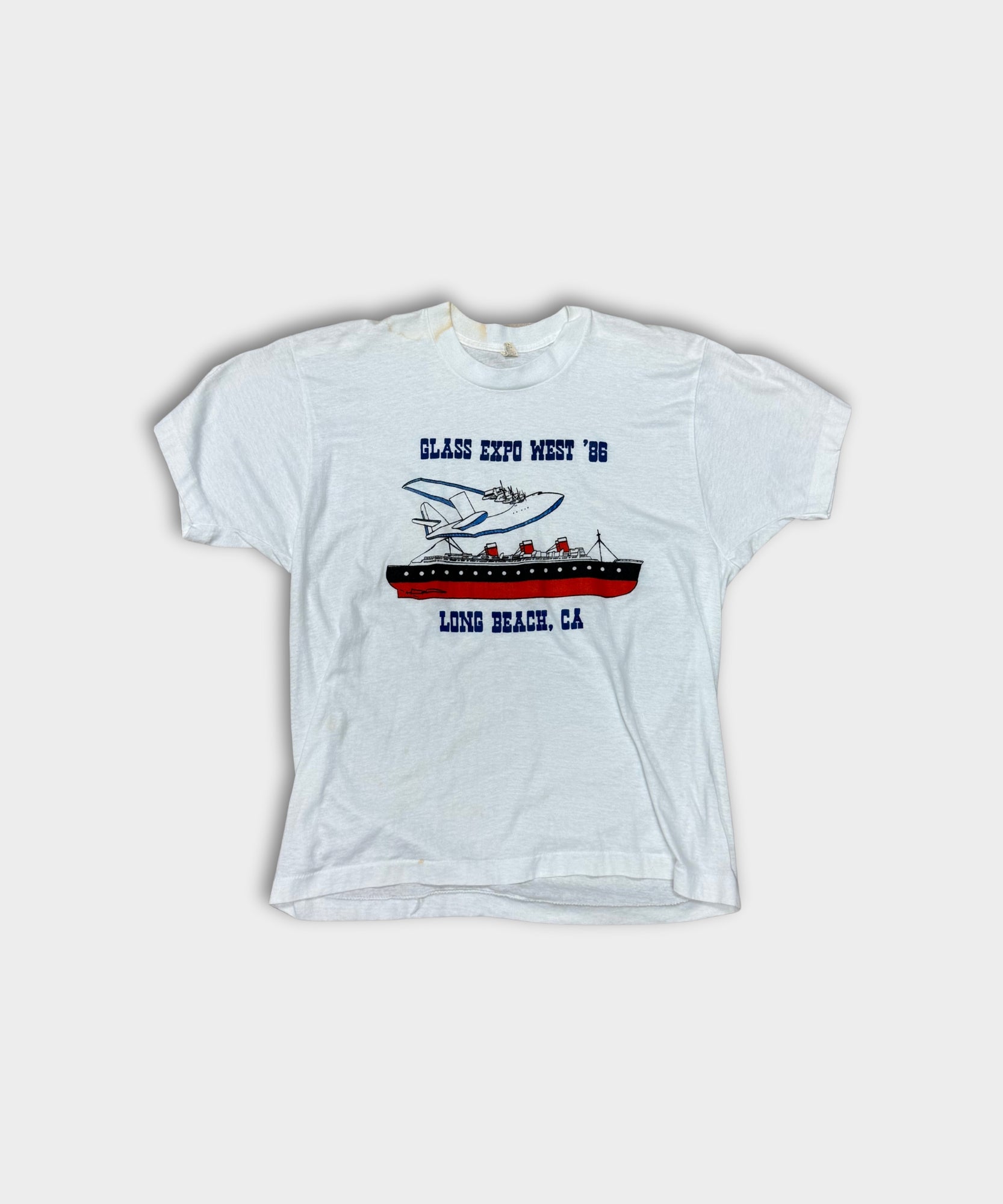1986 GLASS EXPO WEST TEE - WHITE