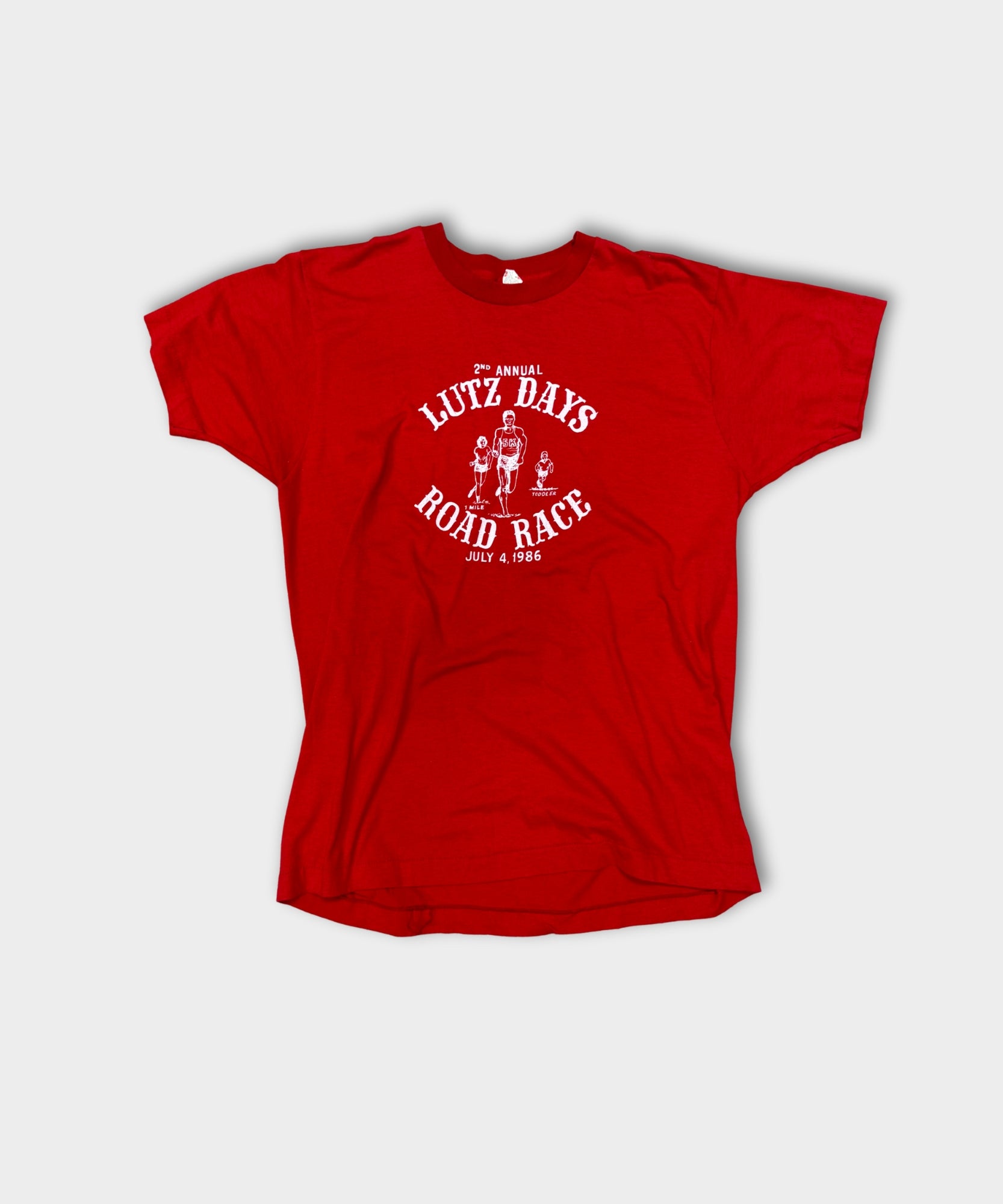 1986 SINGLE STITCH ROAD RACE TEE - RED