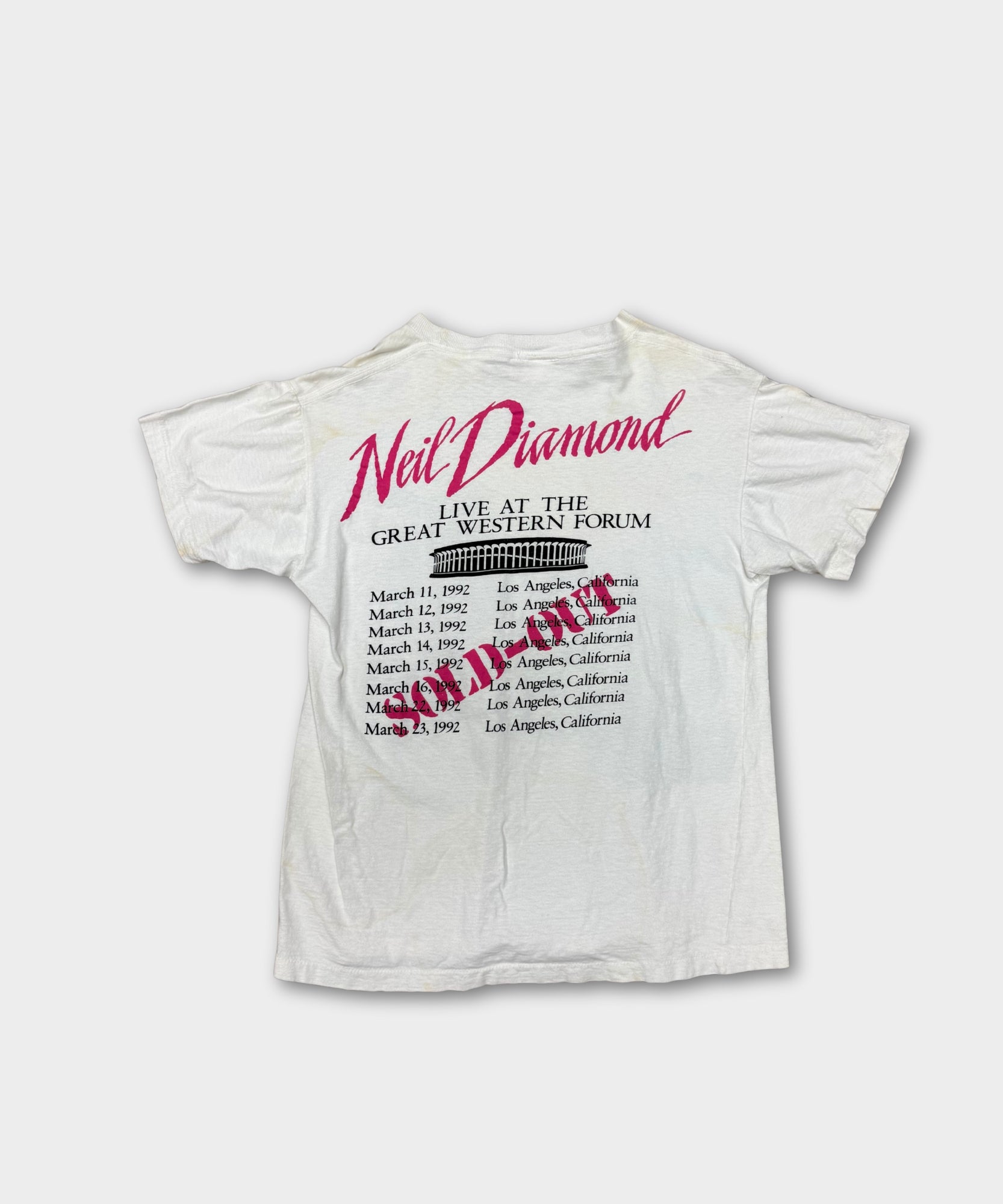 1992 NEIL DIAMOND TEE - WHITE