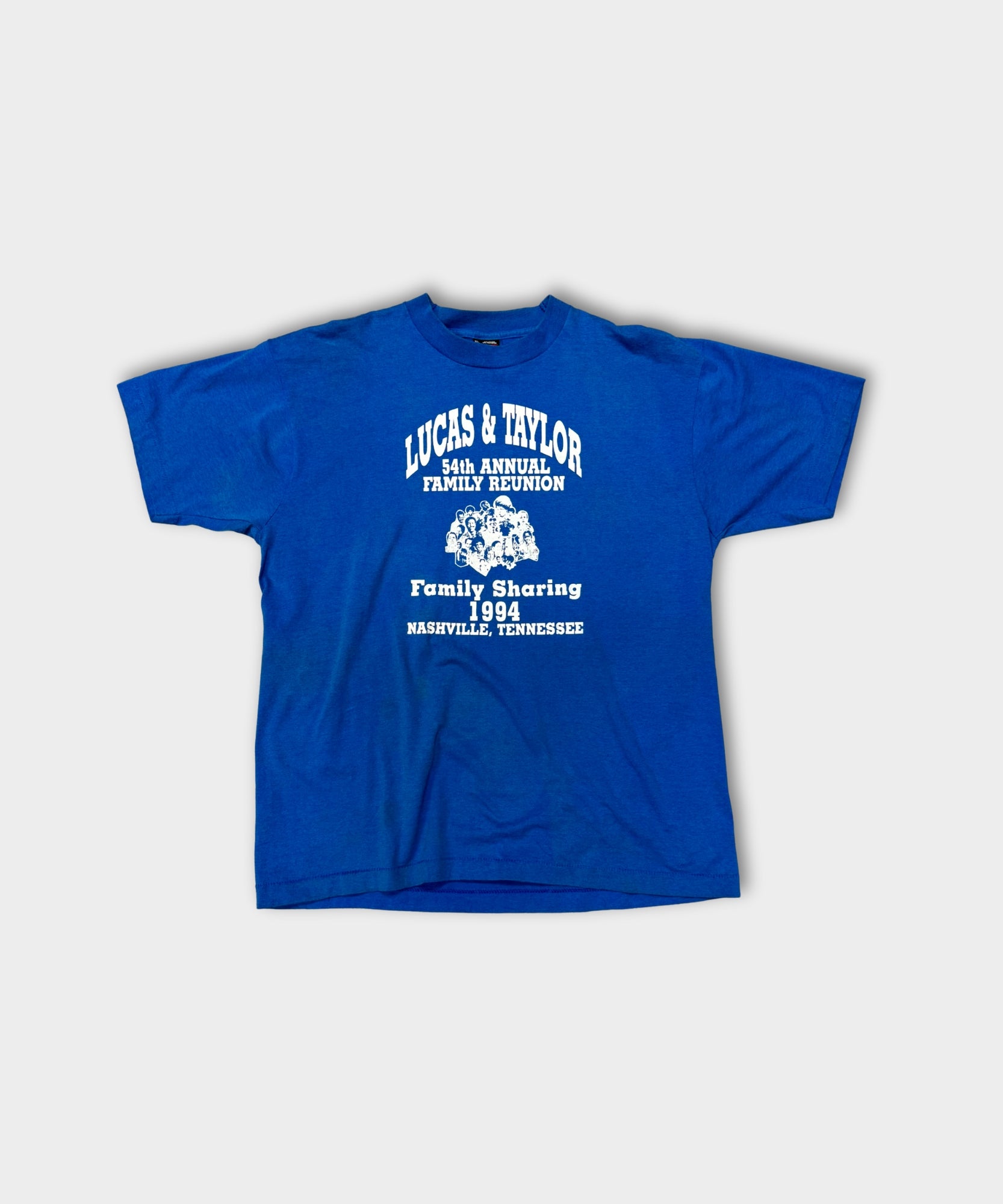 1994 SINGLE STITCH FAMLIY REUNION TEE - BLUE