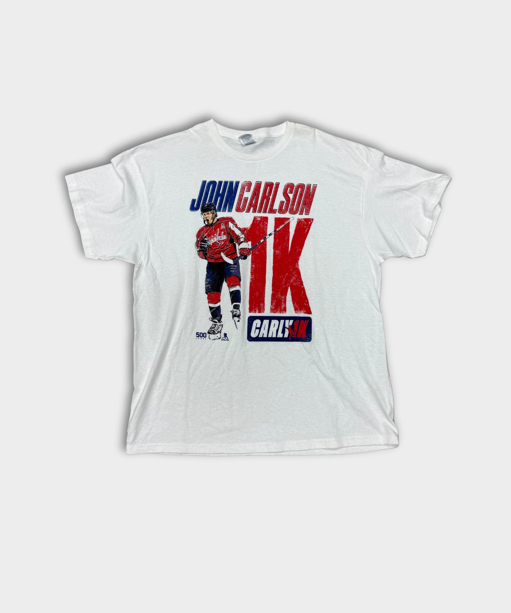VINTAGE JOHN CARLSON NHL TEE - WHITE