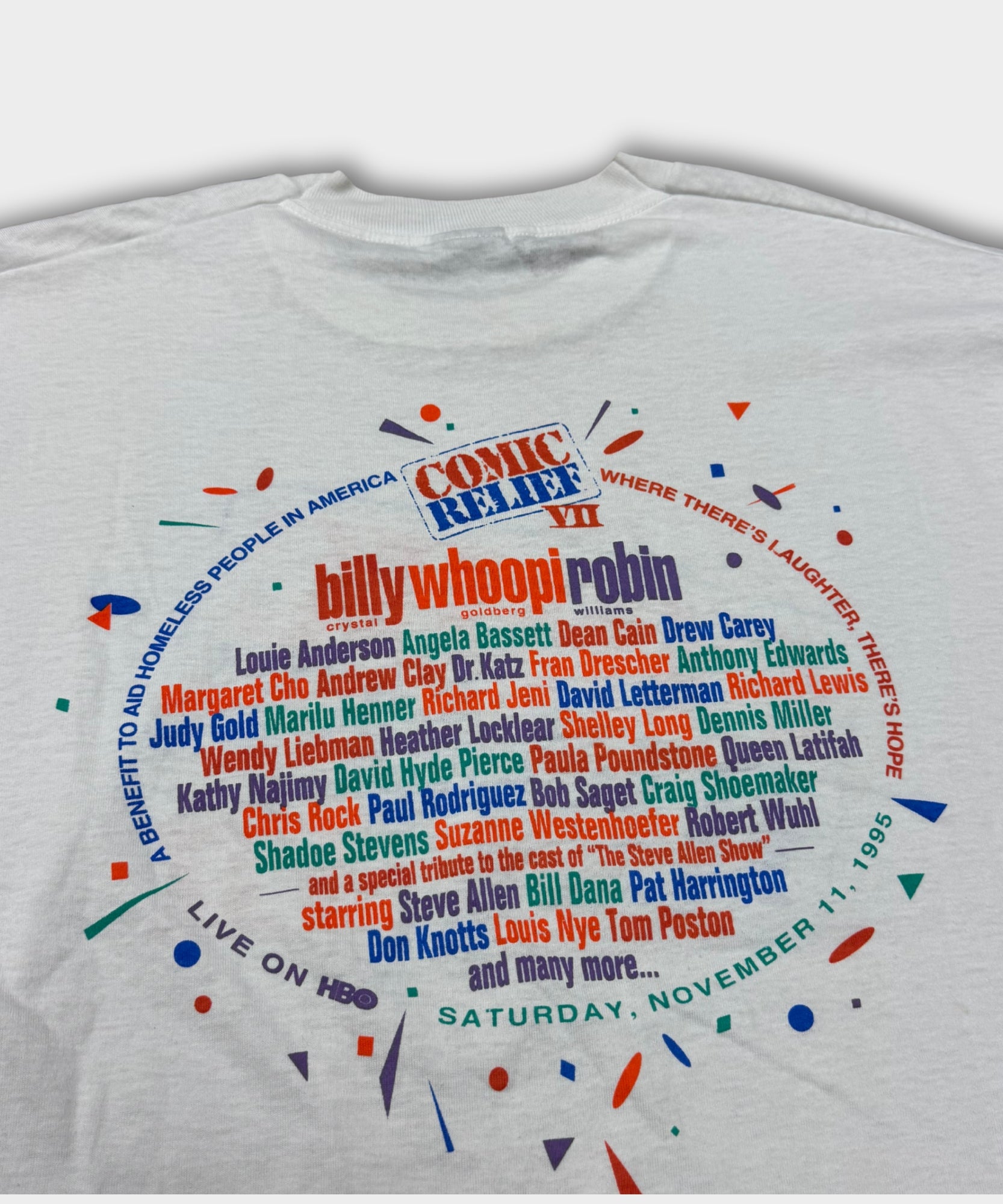1995 Comic Relief Tee - White