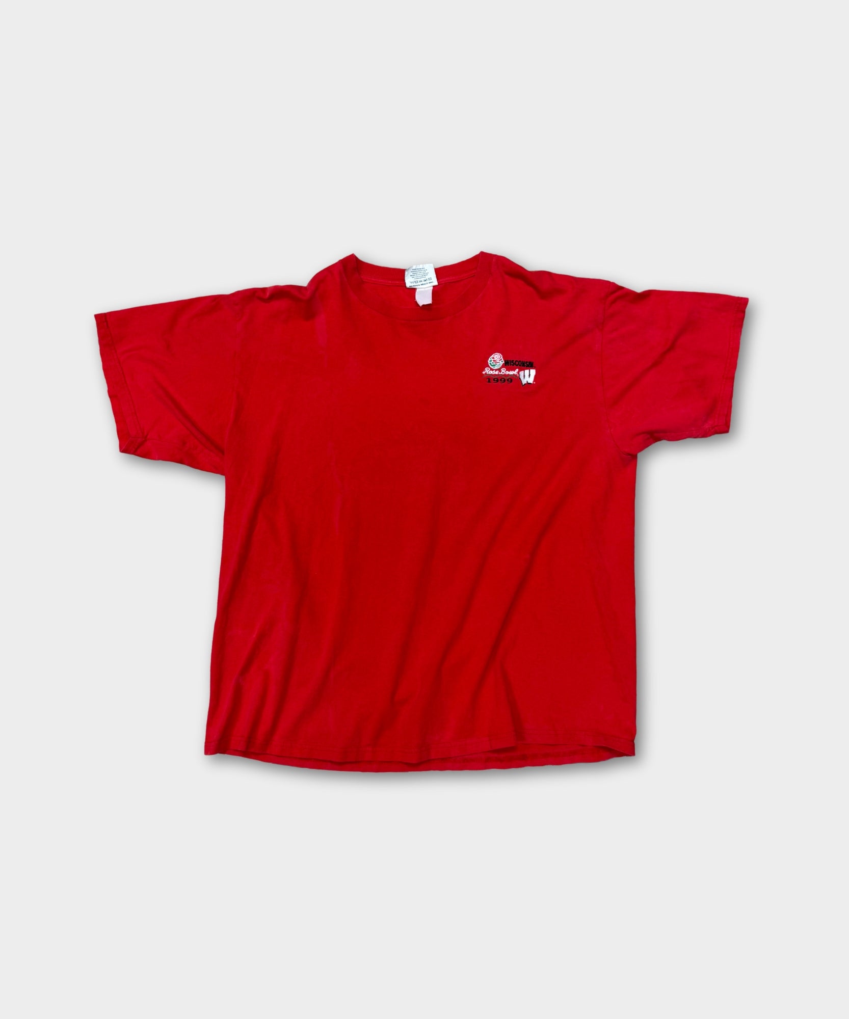 1999 ROSEBOWL EMBROIDERED TEE - RED