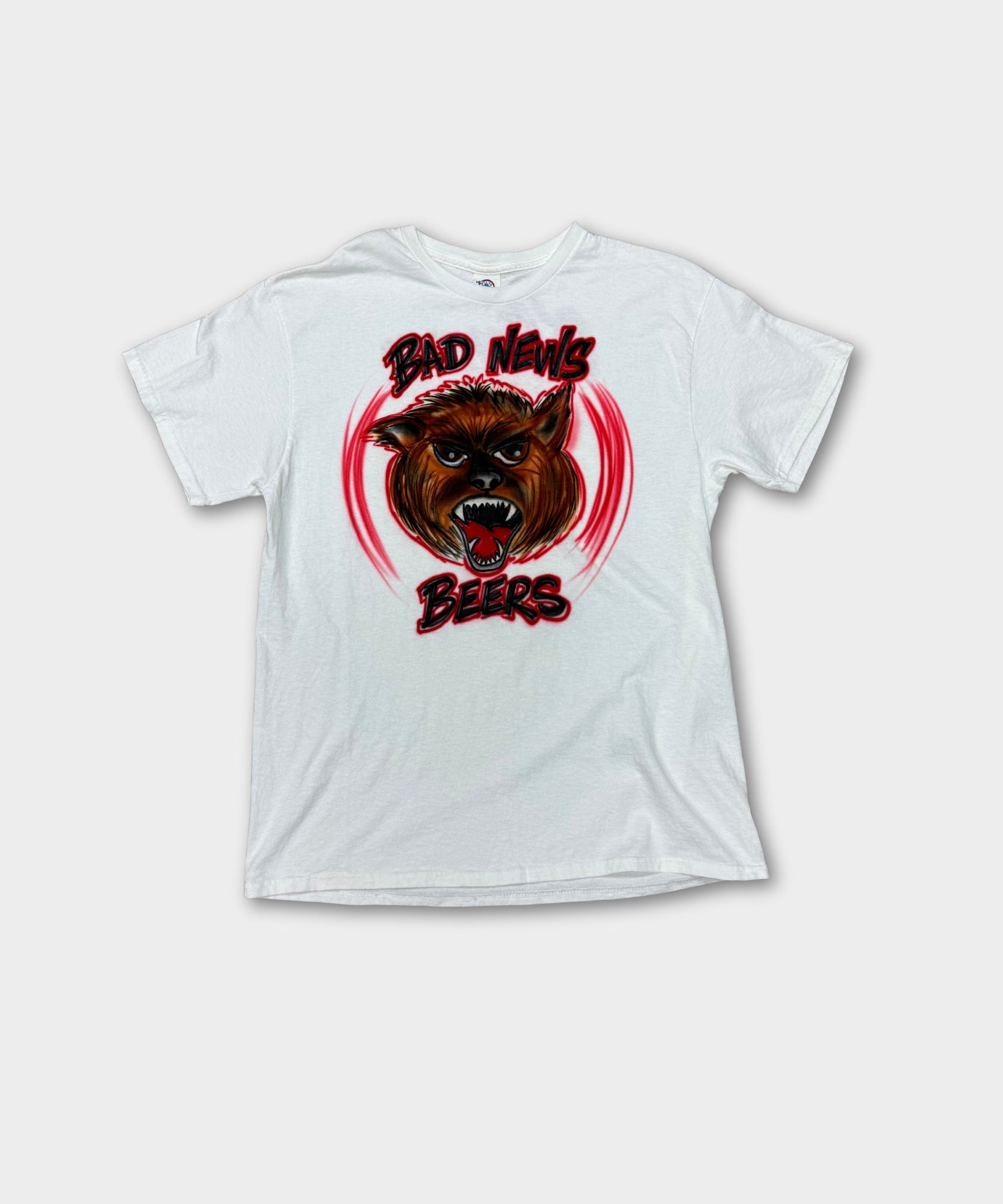 VINTAGE BAD NEWS BEERS TEE - WHITE