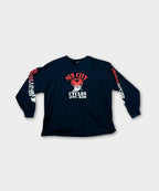 VINTAGE SIN CITY CYCLES LONG SLEEVE TEE - BLACK