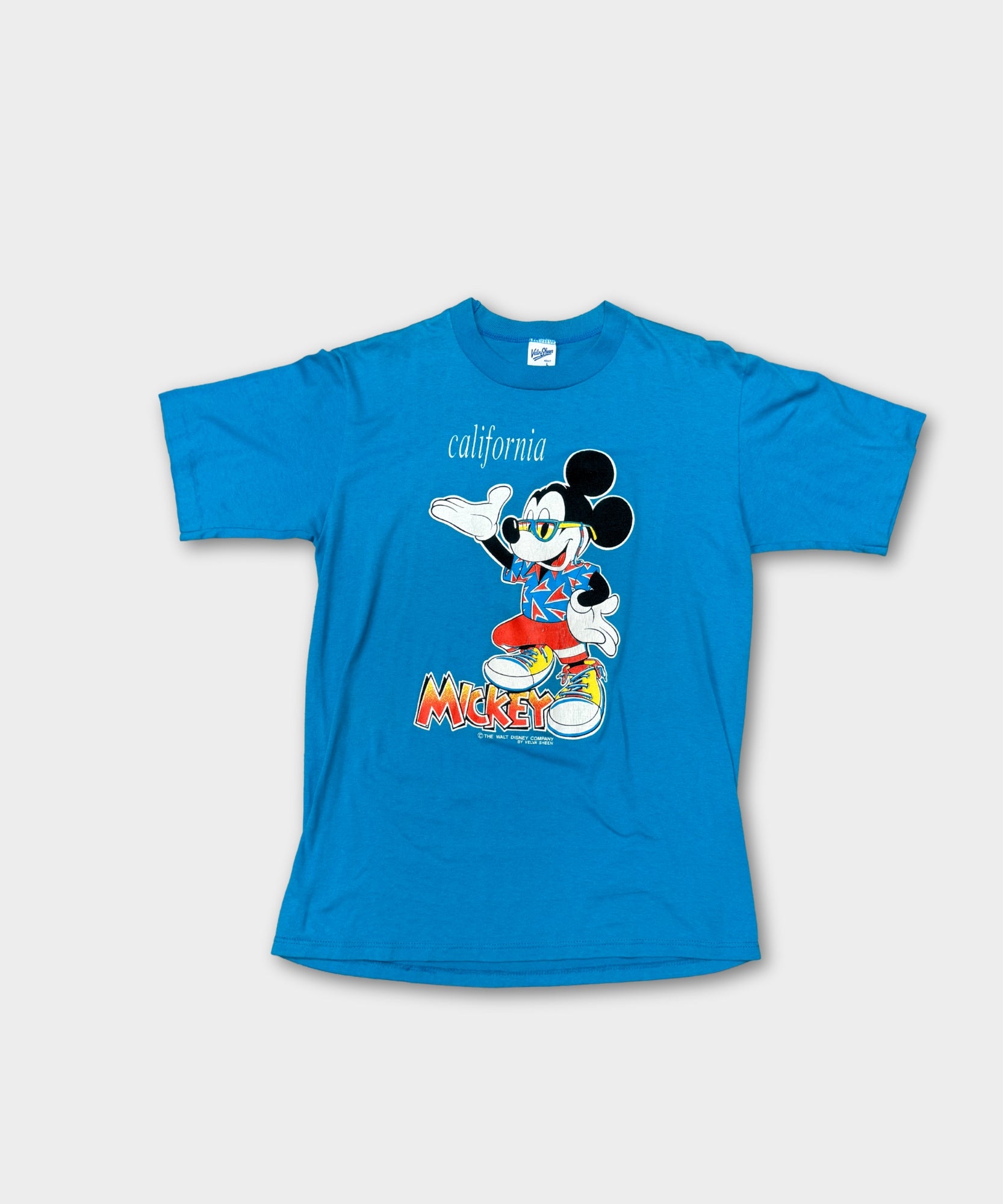 VINTAGE SINGLE STITCH MICKEY TEE - BLUE
