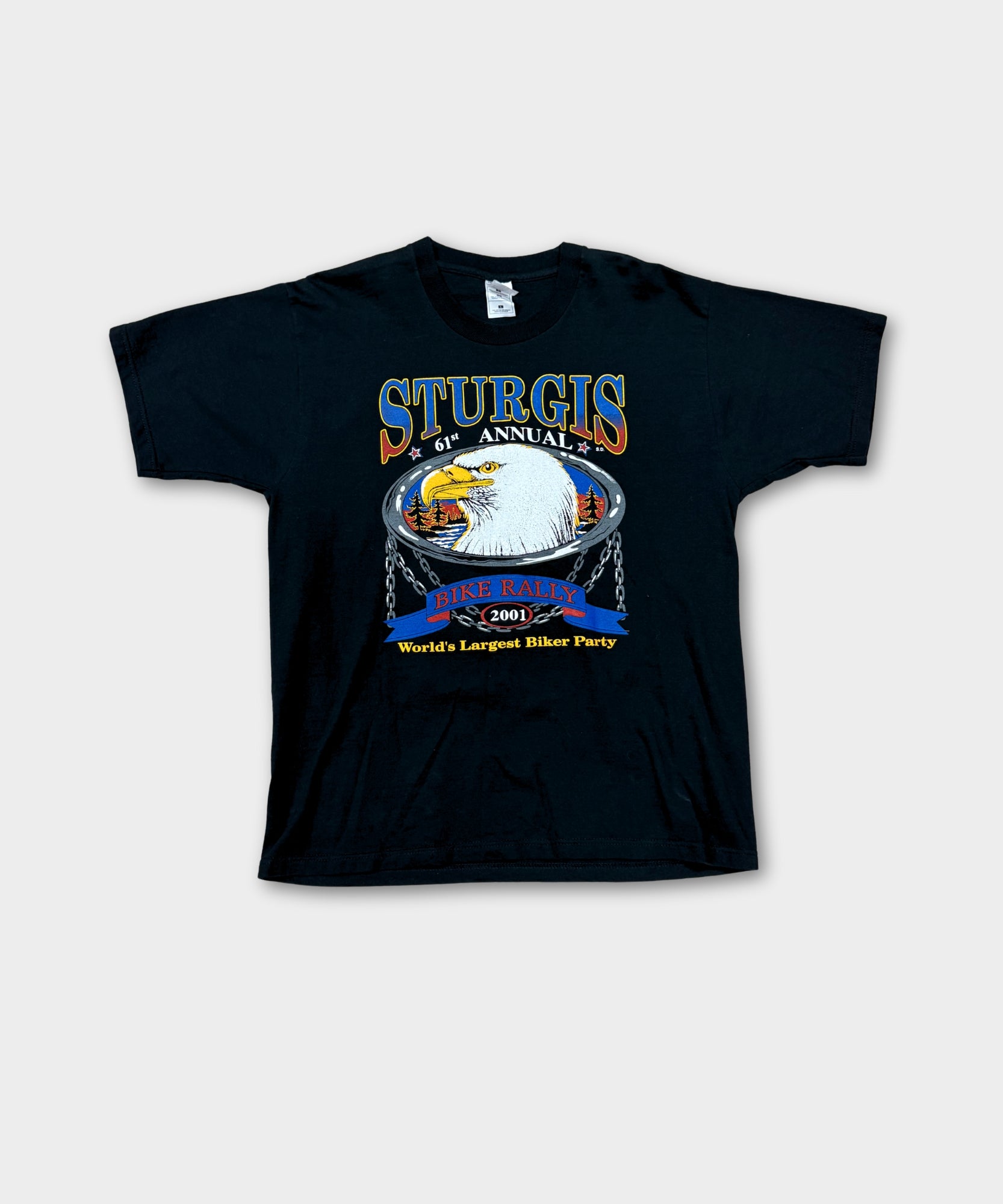 VINTAGE STURGIS BIKER TEE - BLACK