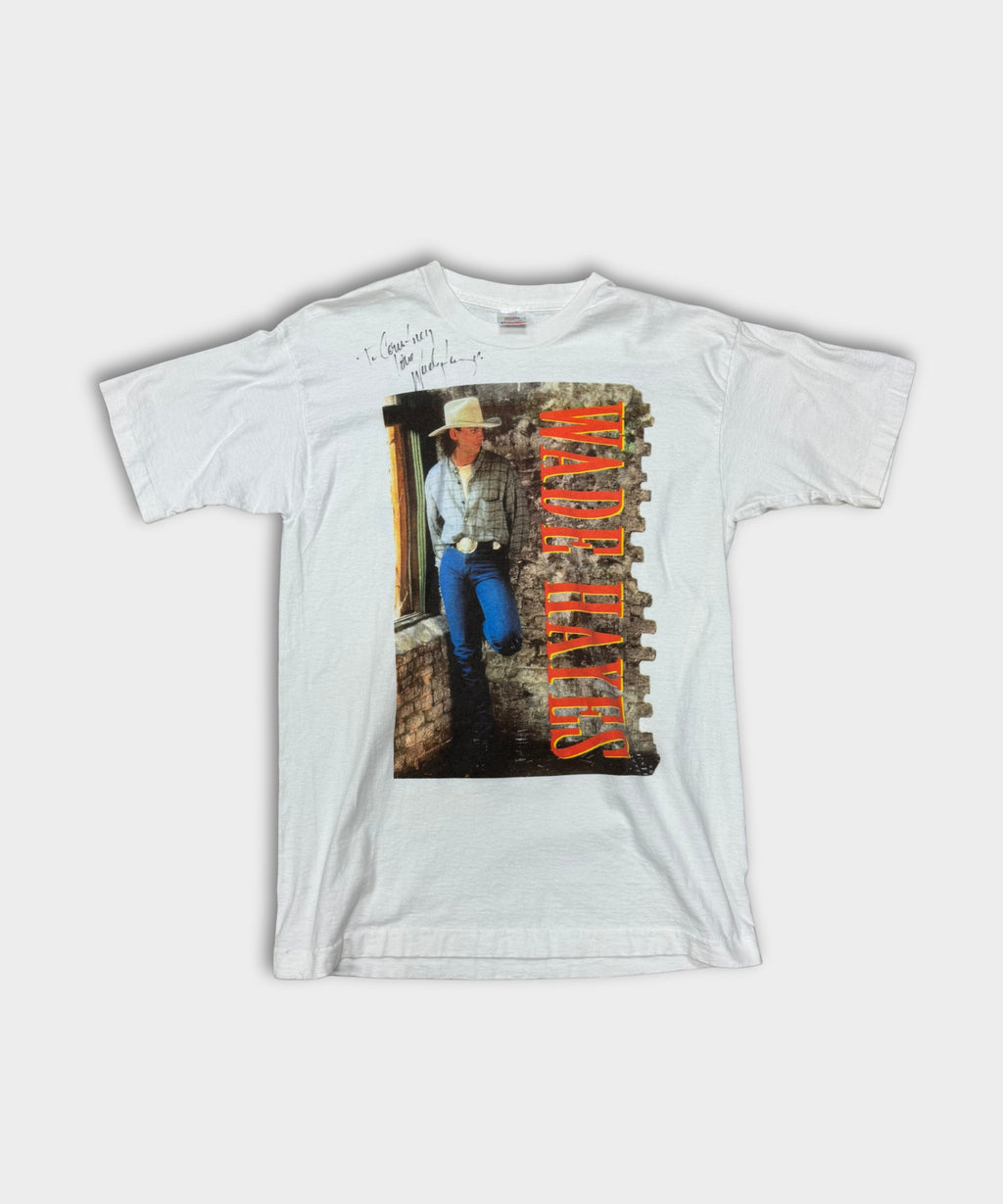 Vintage Wade Hayes Signed Tee - Black