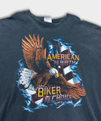 Vintage Biker By Chance Tee - Black