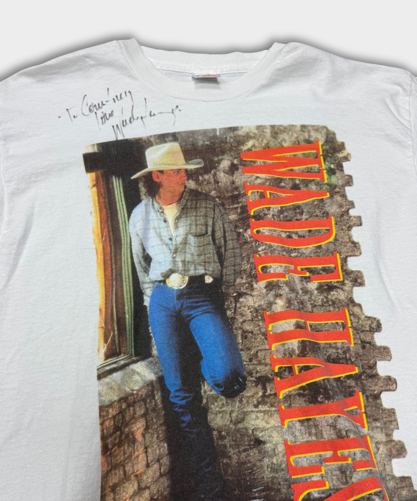 Vintage Wade Hayes Signed Tee - Black