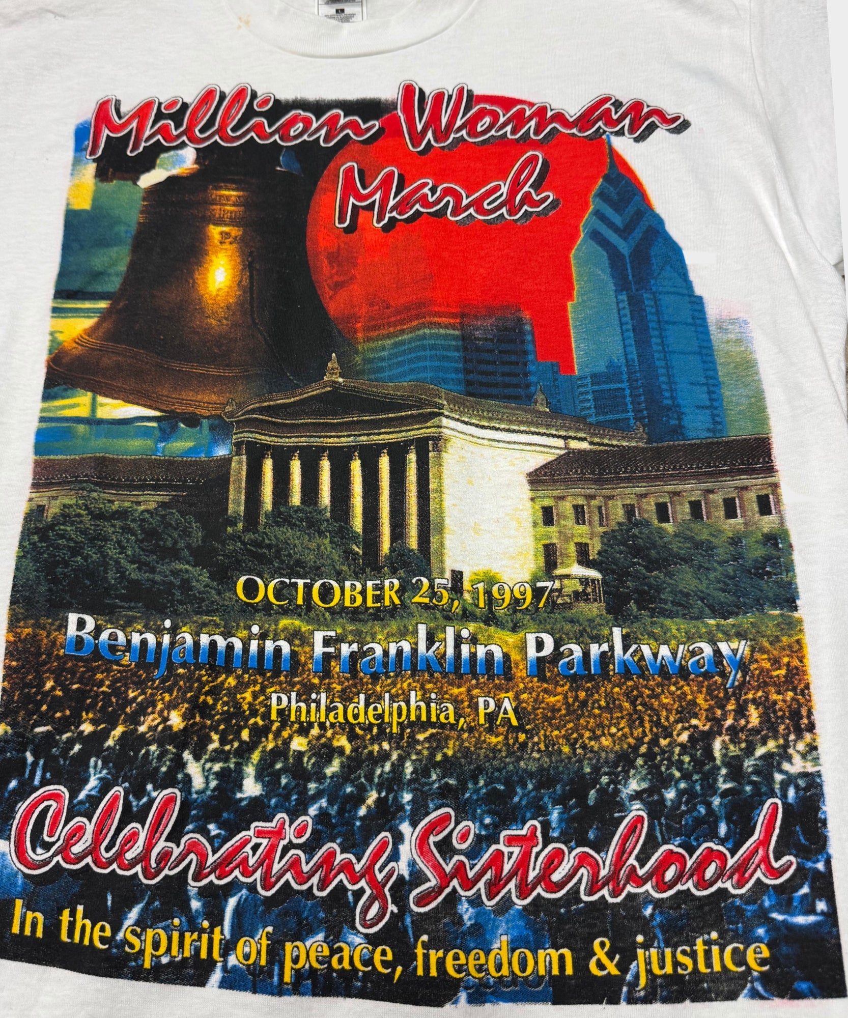 1997 Million Womens March Tee - White
